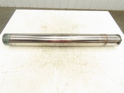 Hytrol 4"x 37" Belt Conveyor Crowned Idler Tail Pulley Roller 38"BF