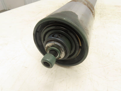 Hytrol 4"x 37" Belt Conveyor Crowned Idler Tail Pulley Roller 38"BF