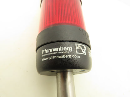 Pfannenberg BR50 Stacklight Signal Tower Red Yellow Clear Mounting Bracket 230V