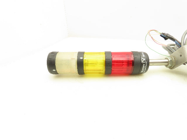 Pfannenberg BR50 Stacklight Signal Tower Red Yellow Clear Mounting Bracket 230V