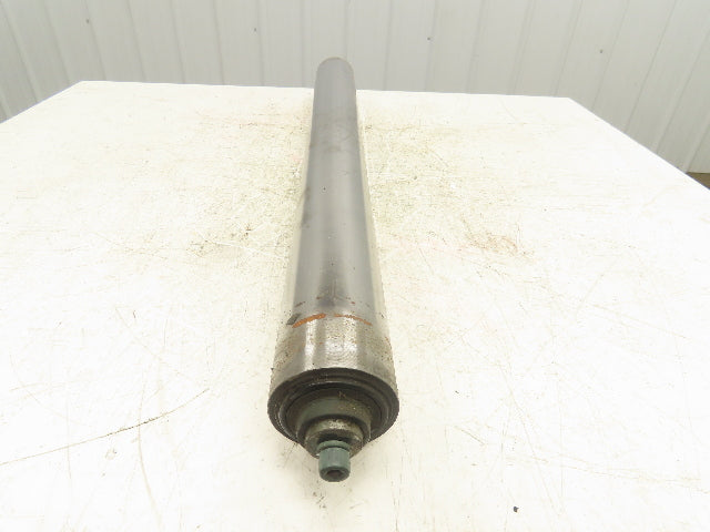 Hytrol 3.5"x 36" Belt Conveyor Idler Tail Pulley 38"BF Steel Drum Roller