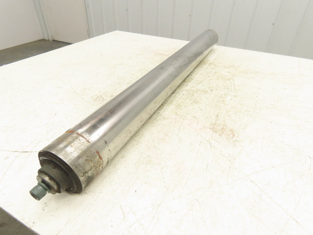 Hytrol 3.5"x 36" Belt Conveyor Idler Tail Pulley 38"BF Steel Drum Roller