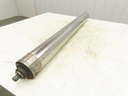 Hytrol 3.5"x 36" Belt Conveyor Idler Tail Pulley 38"BF Steel Drum Roller