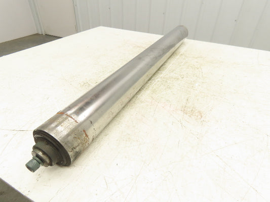 Hytrol 3.5"x 36" Belt Conveyor Idler Tail Pulley 38"BF Steel Drum Roller