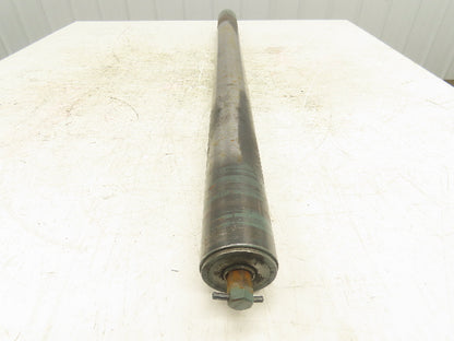 Hytrol 2.5"x 38"BF Steel Gravity Conveyor Roller 11/16" Hex Axle