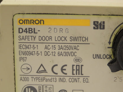 Omron D4BL-2DRG Solenoid Interlock Safety Door Switch 24VDC