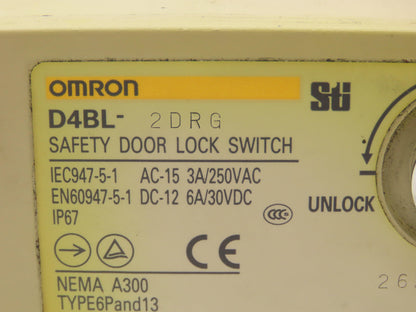 Omron D4BL-2DRG Solenoid Interlock Safety Door Switch 24VDC