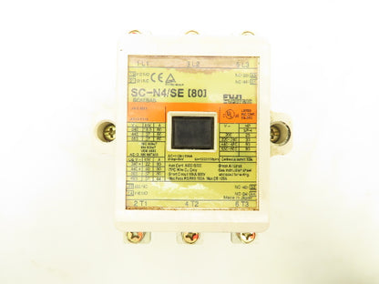 Fuji Electric SC-N4/SE Starter Contactor 120V Coil 600V 80A