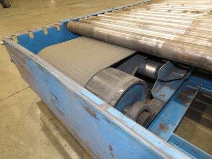 Hytrol 77"x 28' 6" Belt Drive Accumulating Pallet Conveyor 2.5" Roller 73"BF