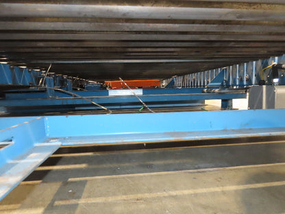 Hytrol 77"x 28' 6" Belt Drive Accumulating Pallet Conveyor 2.5" Roller 73"BF