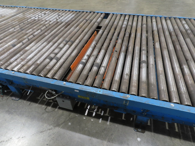 Hytrol 77"x 28' 6" Belt Drive Accumulating Pallet Conveyor 2.5" Roller 73"BF