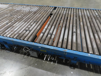 Hytrol 77"x 28' 6" Belt Drive Accumulating Pallet Conveyor 2.5" Roller 73"BF