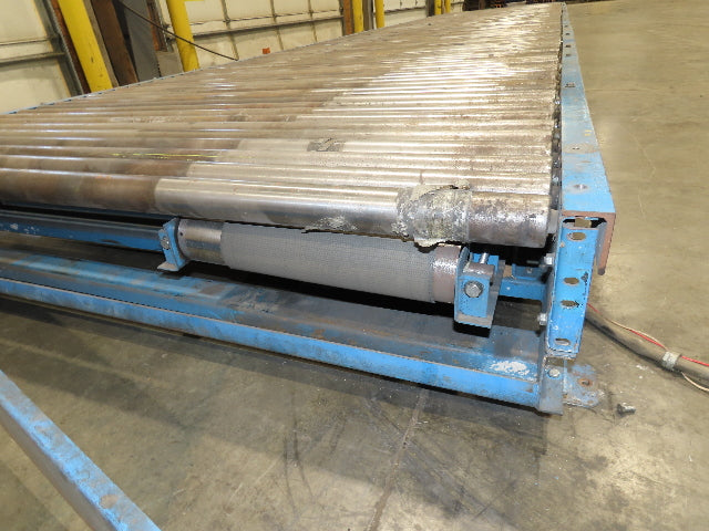 Hytrol 77"x 28' 6" Belt Drive Accumulating Pallet Conveyor 2.5" Roller 73"BF