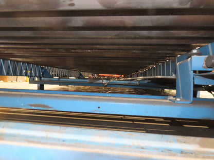 Hytrol 77"x 28' 6" Belt Drive Accumulating Pallet Conveyor 2.5" Roller 73"BF