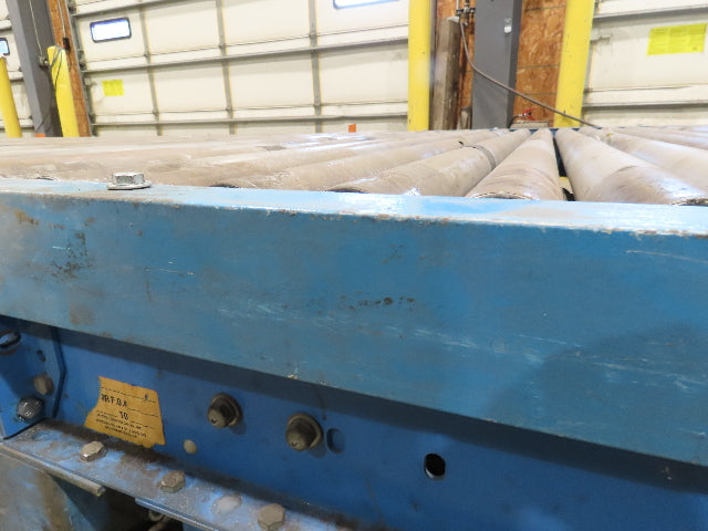Hytrol 77"x 28' 6" Belt Drive Accumulating Pallet Conveyor 2.5" Roller 73"BF