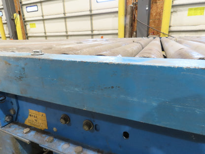 Hytrol 77"x 28' 6" Belt Drive Accumulating Pallet Conveyor 2.5" Roller 73"BF
