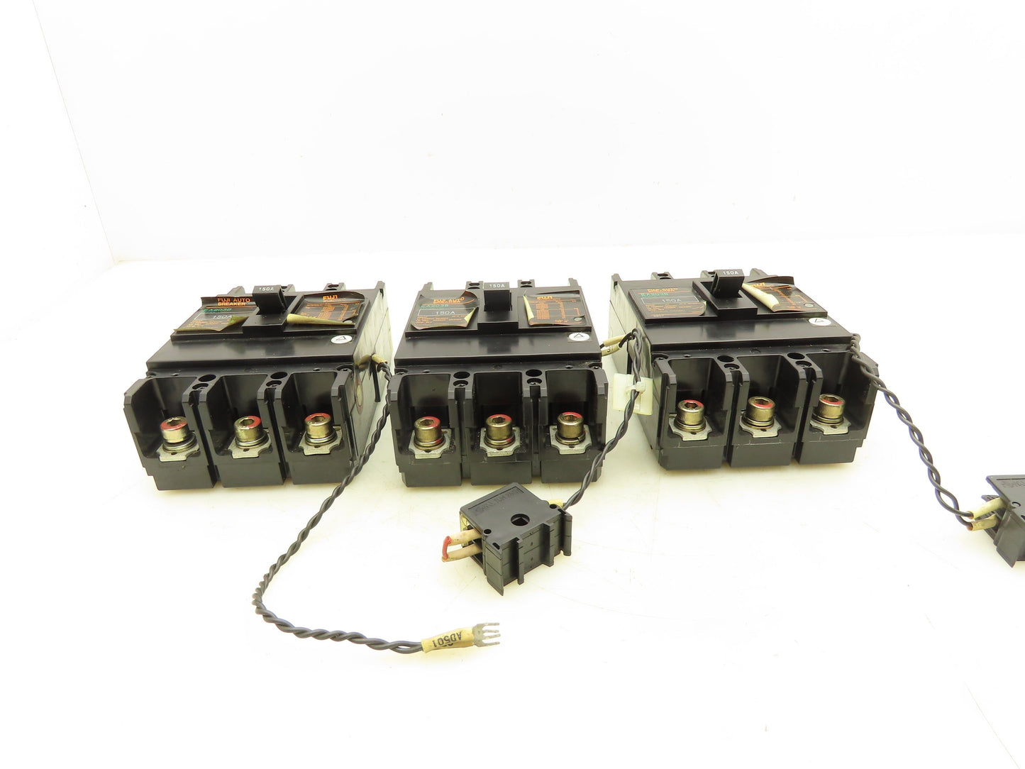 Fuji Electric EA203B Auto Circuit Breaker 150A 3 Pole Lot of 3