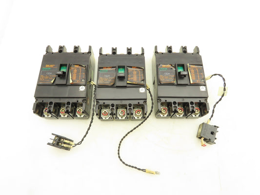 Fuji Electric EA203B Auto Circuit Breaker 150A 3 Pole Lot of 3