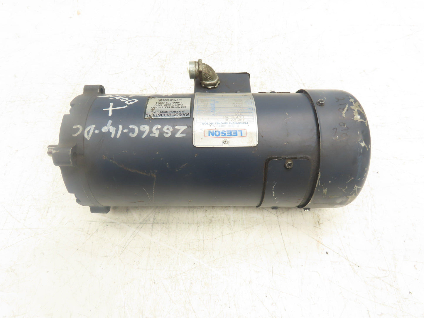 Leeson 108023.00 Permanent Magnet Motor 1HP 1750 Rpm 180VDC 5A ZS56C Frame
