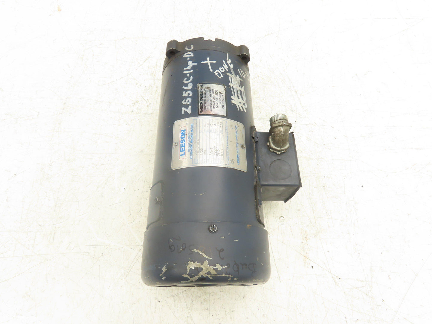 Leeson 108023.00 Permanent Magnet Motor 1HP 1750 Rpm 180VDC 5A ZS56C Frame