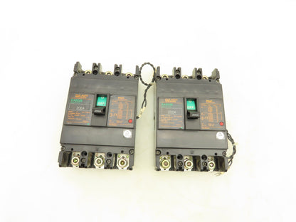 Fuji Electric EA203B Auto Circuit Breaker 200A 3 Pole Lot of 2