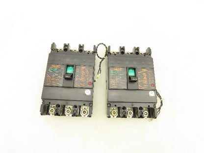 Fuji Electric EA203B Auto Circuit Breaker 200A 3 Pole Lot of 2