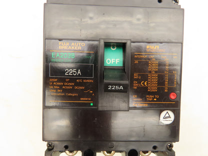 Fuji Electric EA203B Auto Circuit Breaker 225A 3 Pole