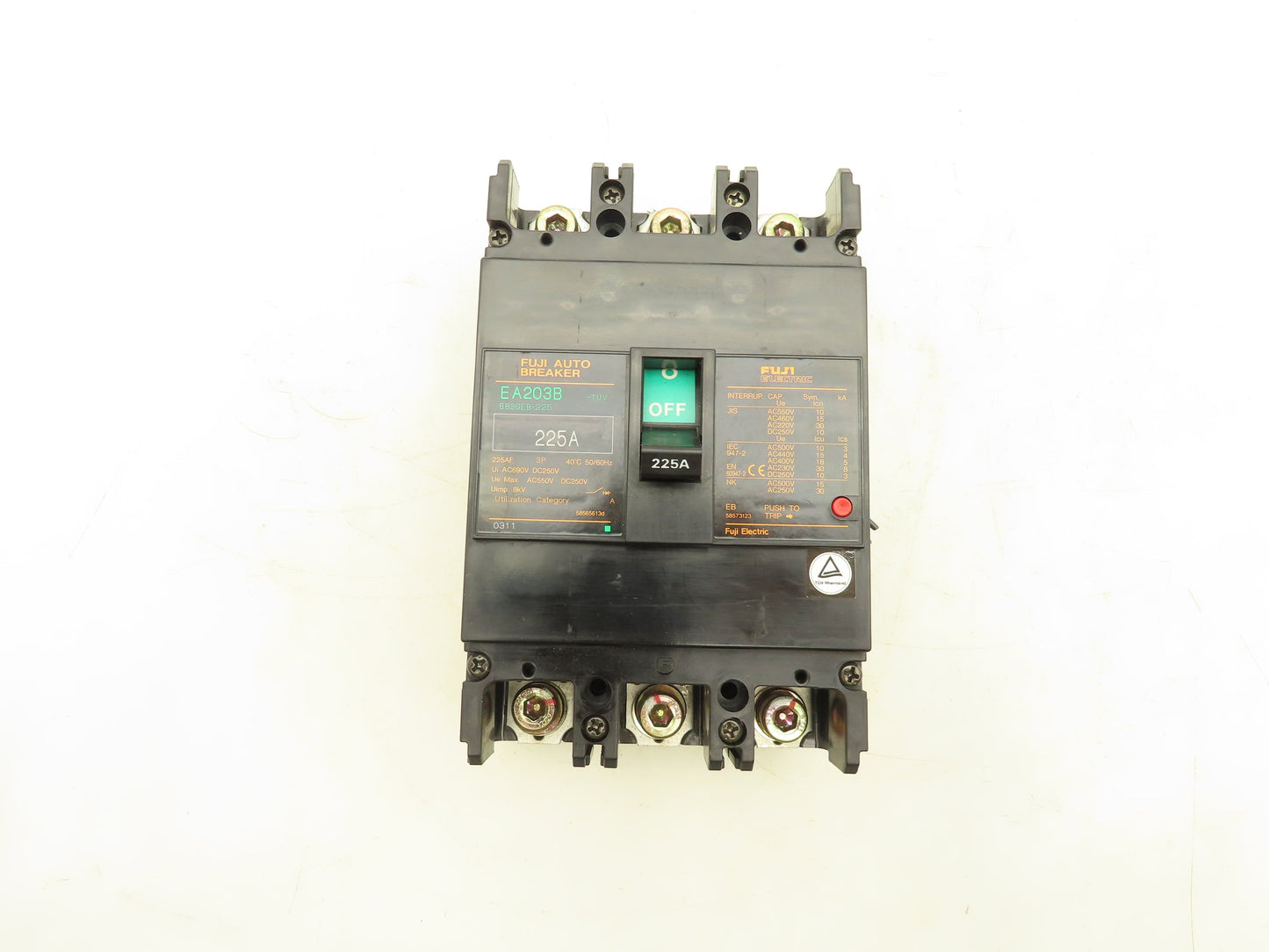 Fuji Electric EA203B Auto Circuit Breaker 225A 3 Pole