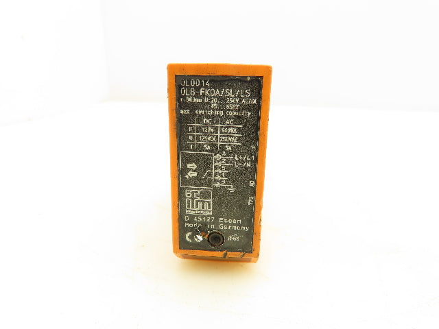 IFM Electronic OLB-FKOA/SL/LS Diffuse Reflection Sensor 1-800mm Lot of 2