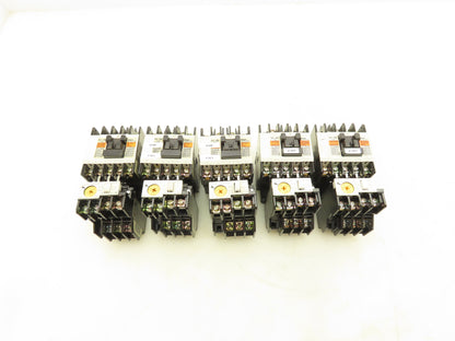 Fuji Electric SC-05 Magnetic Contactor Thermal Overload Relay 120V Coil Lot of 5
