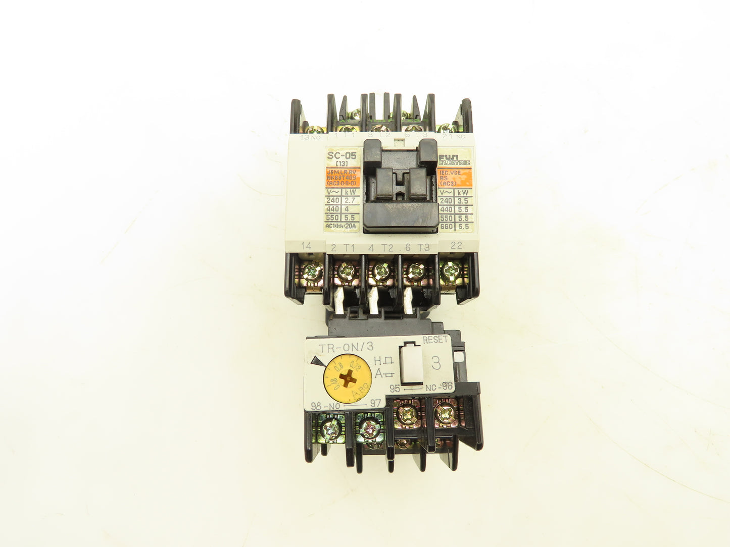 Fuji Electric SC-05 Magnetic Contactor Thermal Overload Relay 120V Coil Lot of 5