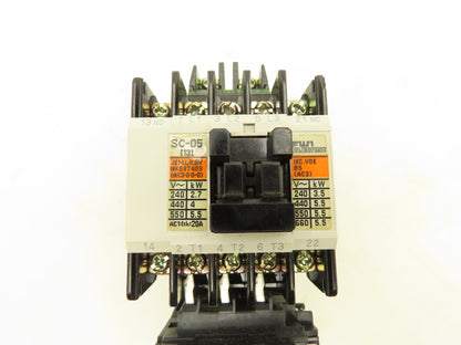 Fuji Electric SC-05 Magnetic Contactor Thermal Overload Relay 120V Coil Lot of 5