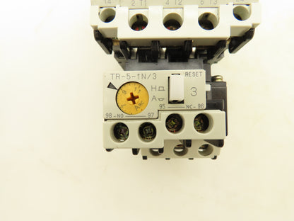 Fuji Electric SJ-1SG Magnetic Contactor Thermal Overload Relay 24V Coil Lot of 3