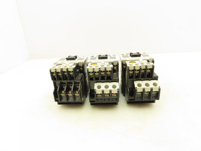 Fuji Electric SJ-1SG Magnetic Contactor Thermal Overload Relay 24V Coil Lot of 3