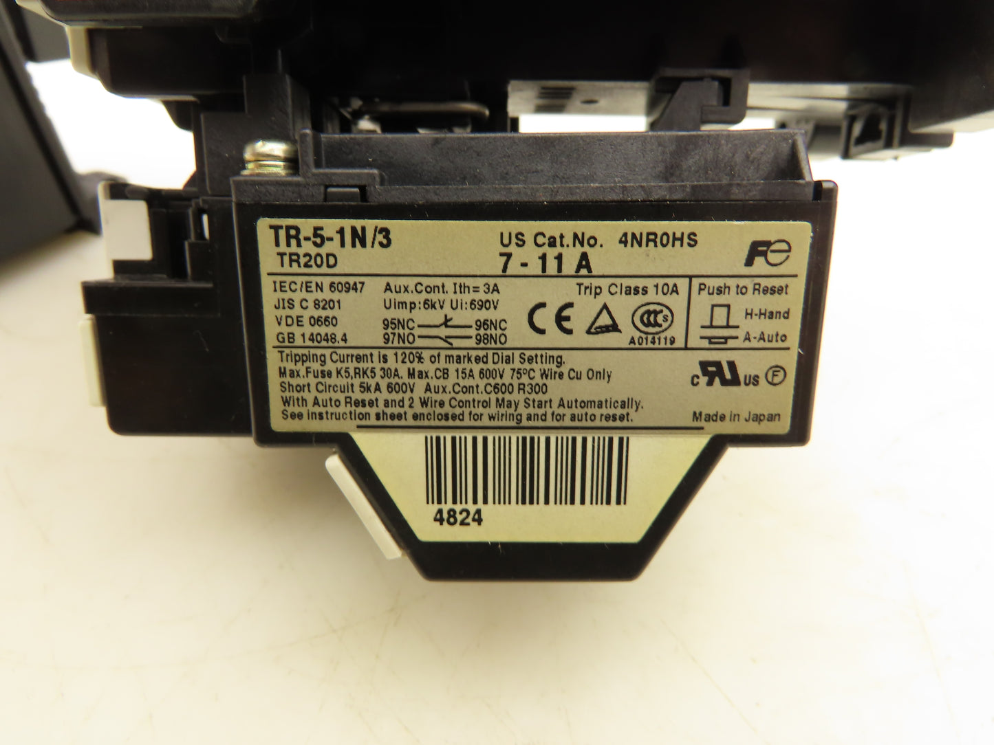 Fuji Electric SC-5-1/G Magnetic Contactor 24V Coil 32A 600V Lot of 3