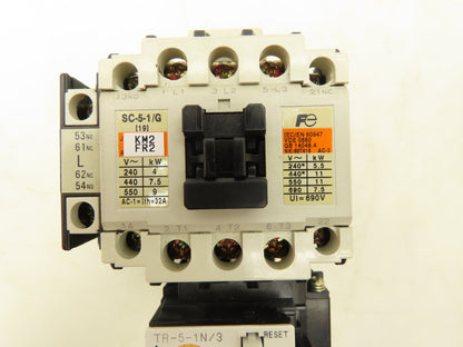 Fuji Electric SC-5-1/G Magnetic Contactor 24V Coil 32A 600V Lot of 3
