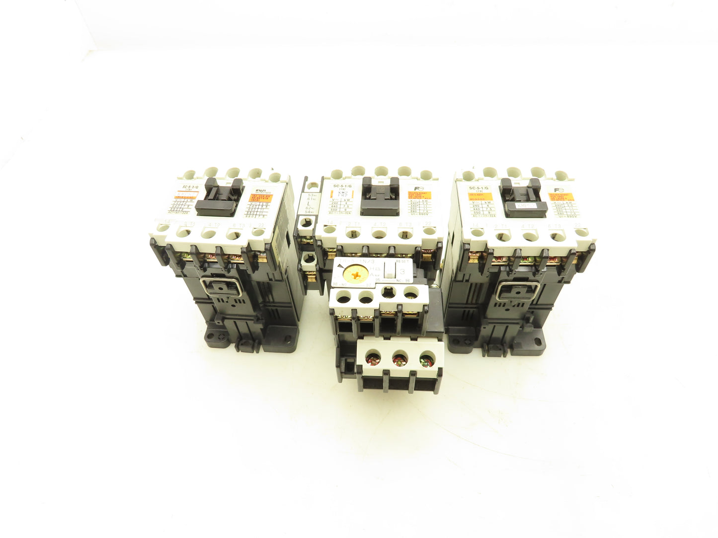 Fuji Electric SC-5-1/G Magnetic Contactor 24V Coil 32A 600V Lot of 3