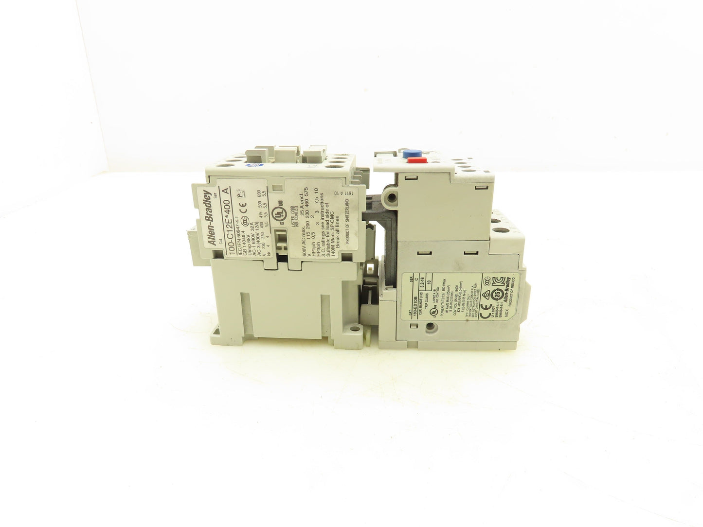 Allen Bradley 100-C12E*400 Contactor Overload Relay 193-ED1DB 24V 600V 32A