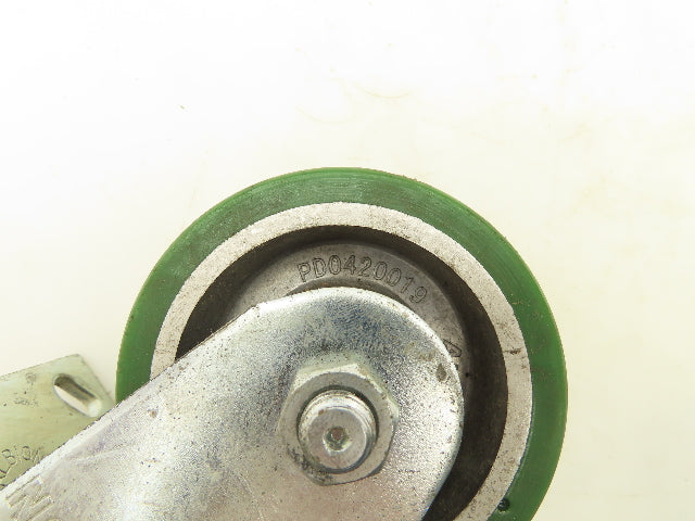 Albion PD0420019 Locking Swivel Caster 4" Wheel 2"Wide Polyurethane Set of 4