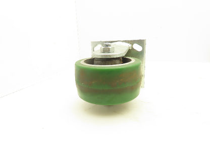 Albion PD0420019 Locking Swivel Caster 4" Wheel 2"Wide Polyurethane Set of 4