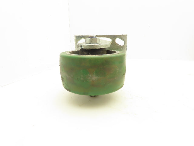 Albion PD0420019 Locking Swivel Caster 4" Wheel 2"Wide Polyurethane Set of 4