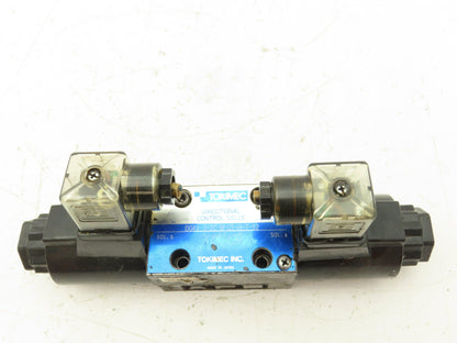 Tokimec DG4V-3-2C-M-U1-H-7-52 Directional Control Double Solenoid Valve 4/3 24V