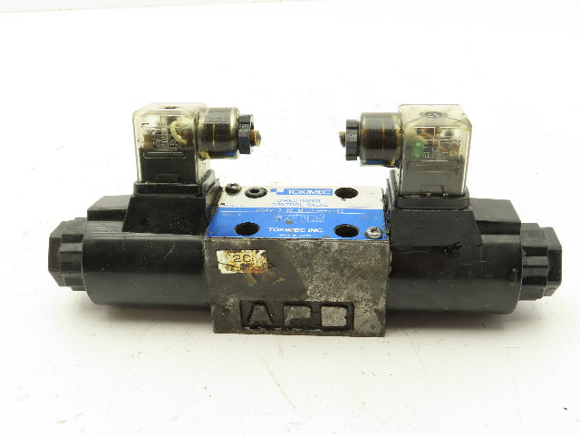 Tokimec DG4V-3-2C-M-U1-H-7-52 Directional Control Double Solenoid Valve 4/3 24V