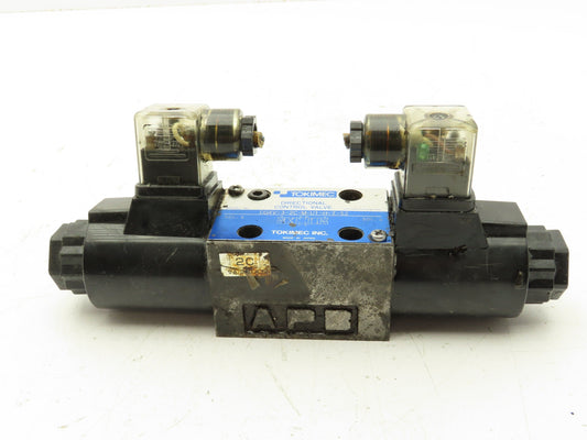 Tokimec DG4V-3-2C-M-U1-H-7-52 Directional Control Double Solenoid Valve 4/3 24V