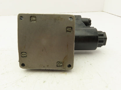 Tokimec DG4V-3-2A-M-U1-H-7-52 Directional Valve w/4-Port D03 Hydraulic Manifold