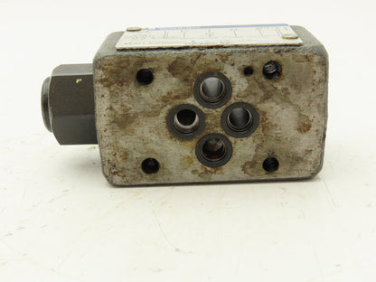 Tokimec TGMDC-3-X-TK-50 Hydraulic Check Valve Sandwich Plate D03