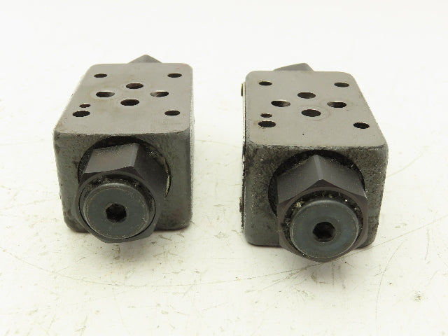 Tokimec TGMPC-3-ABK-BAK-50 Hydraulic Check Valve Sandwich Plate D03  Lot of 2