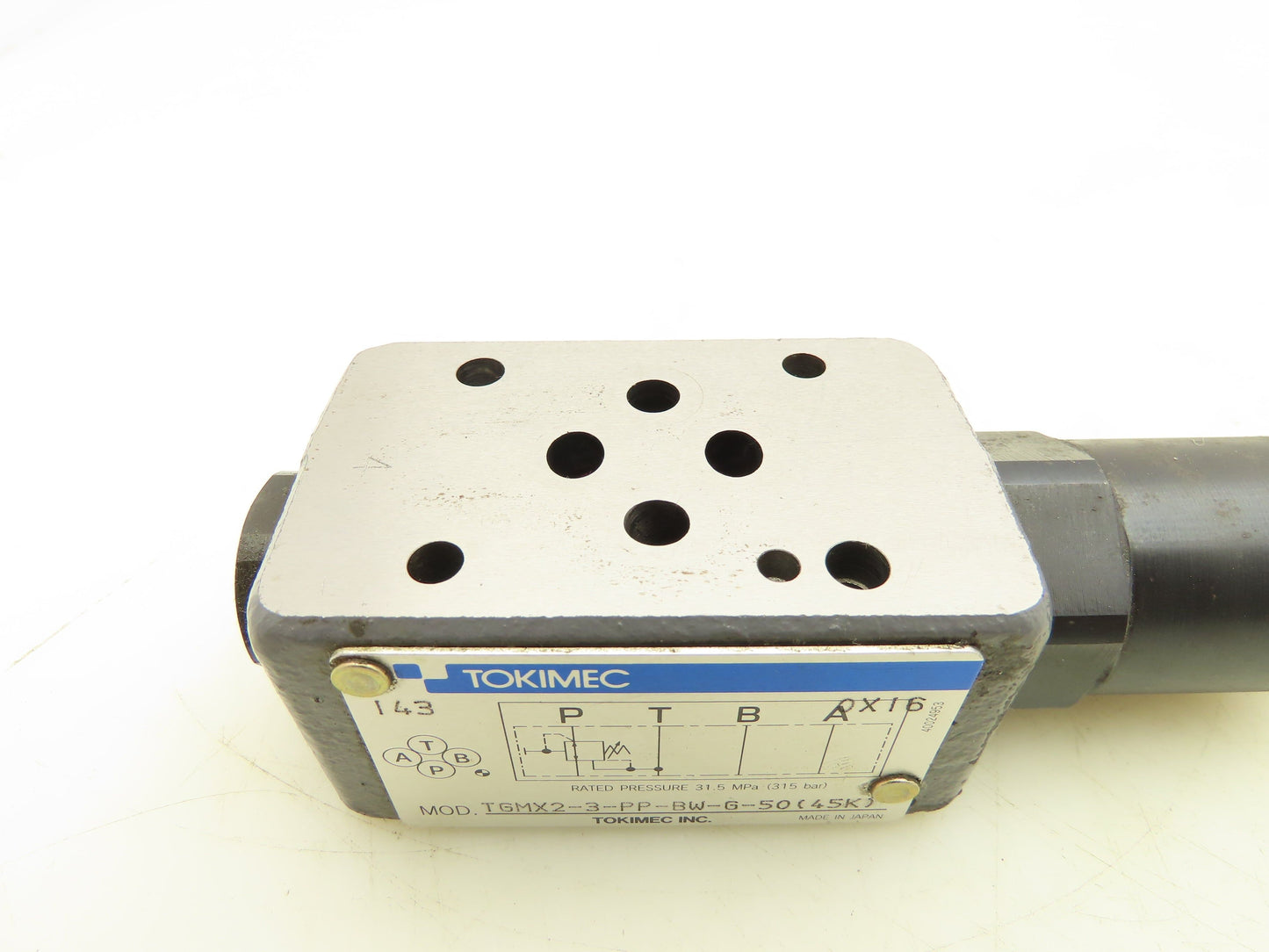 Tokimec TGMX2-3-PP-BW-G-50 Hydraulic Reducing Relief Valve Sandwich Plate D03