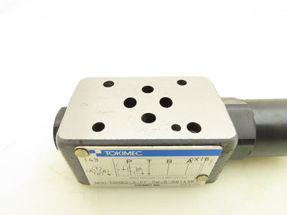 Tokimec TGMX2-3-PP-BW-G-50 Hydraulic Reducing Relief Valve Sandwich Plate D03