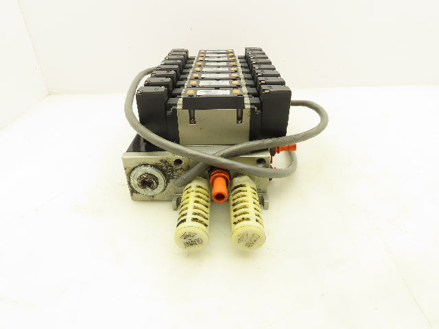 SMC NVV5FS3 Pneumatic 8-Station Manifold 5/2 Solenoid Valves NVFS3200-5FZ